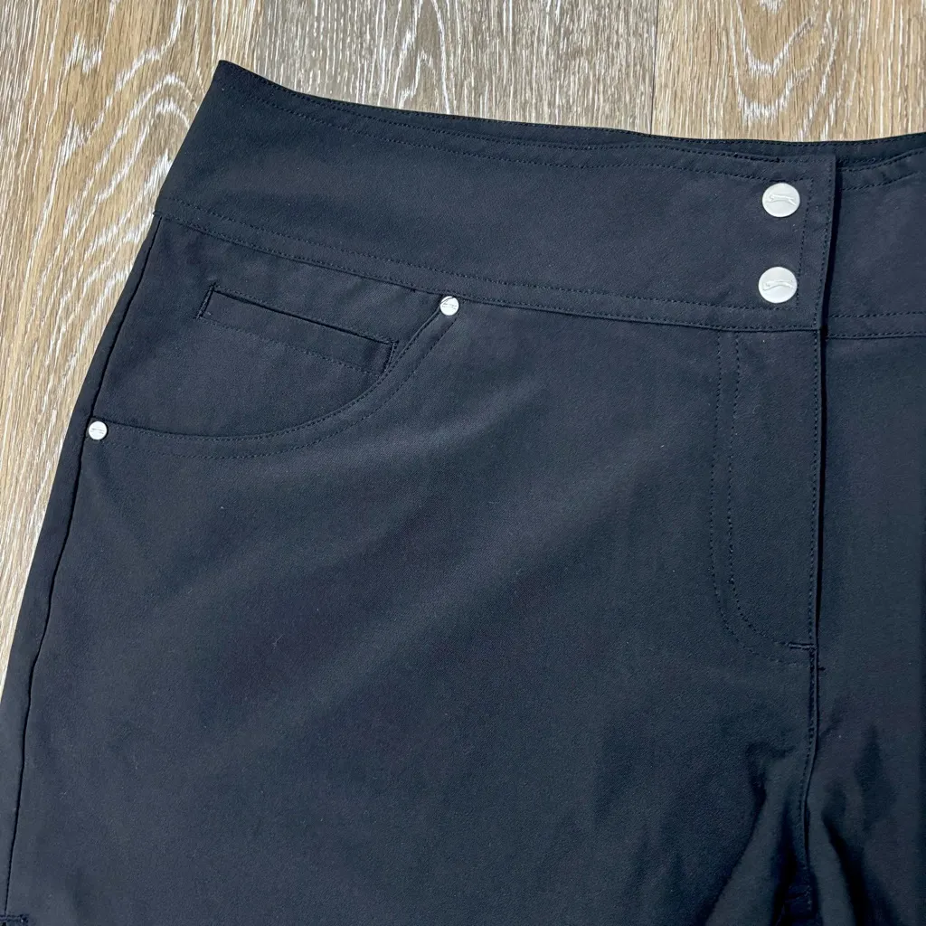 Slazenger Hydro-Dri Women's Athletic Golf Tennis Black Shorts Size 10 EUC - Image 4