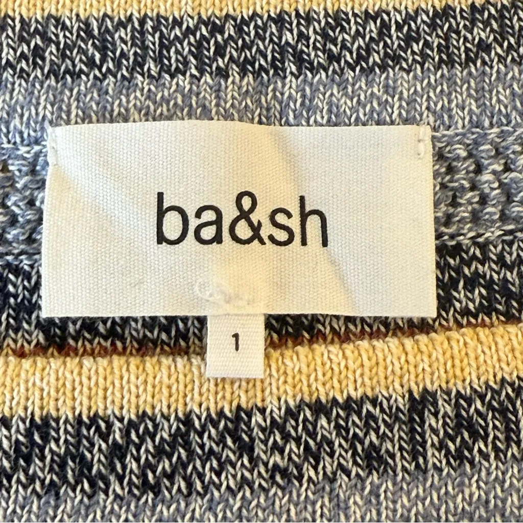 Ba&sh Tannia Sleeveless Knit Top US Size 4 Multicolor Stripes Boho Festival - Image 7