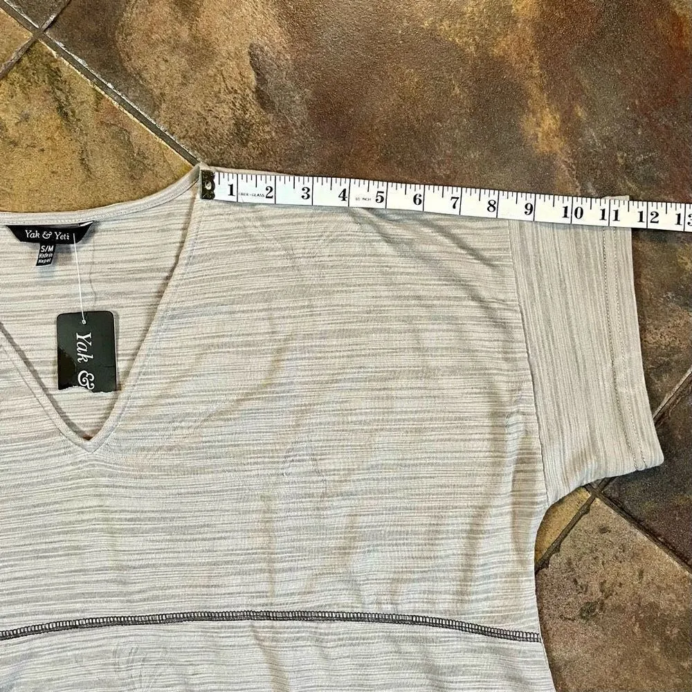 NWT Yak & Yeti Gray Tiered Short Sleeve T - Image 6