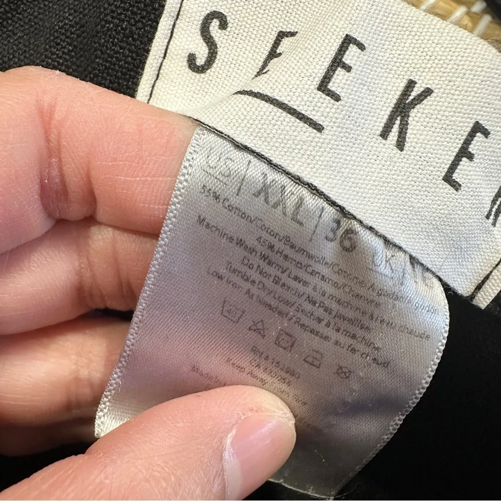 Seeker Women’s Cotton Hemp Overalls Bib Jumpsuit Utility Hippie in Black XXL - Image 10