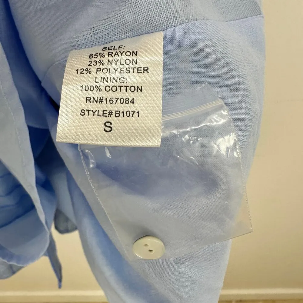 Pomander Place Tuckernuck Blue Seersucker Sailor Shirt Dress Striped Small NWT - Image 13