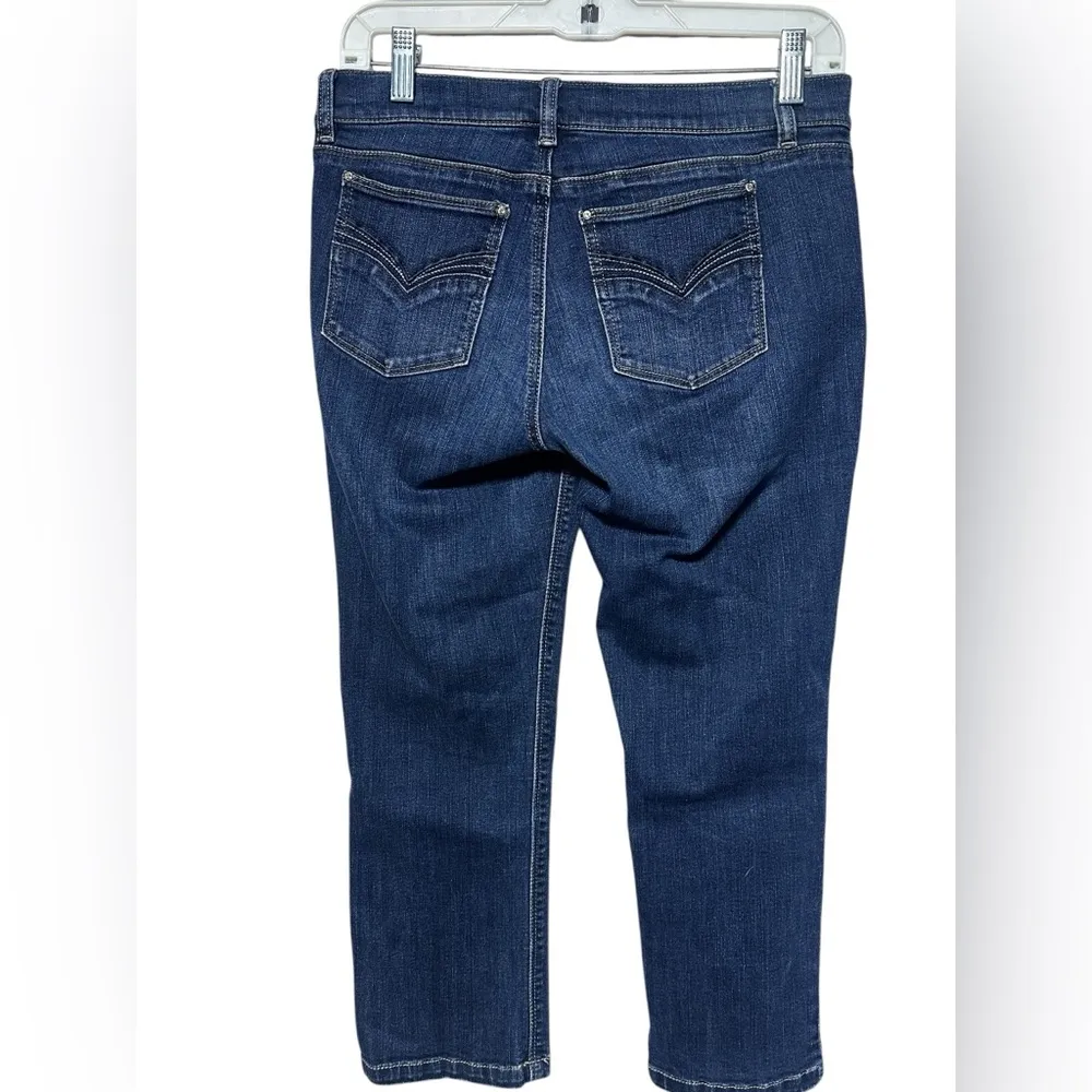 WHBM NOIR Denim Capri Size 4 - Image 4