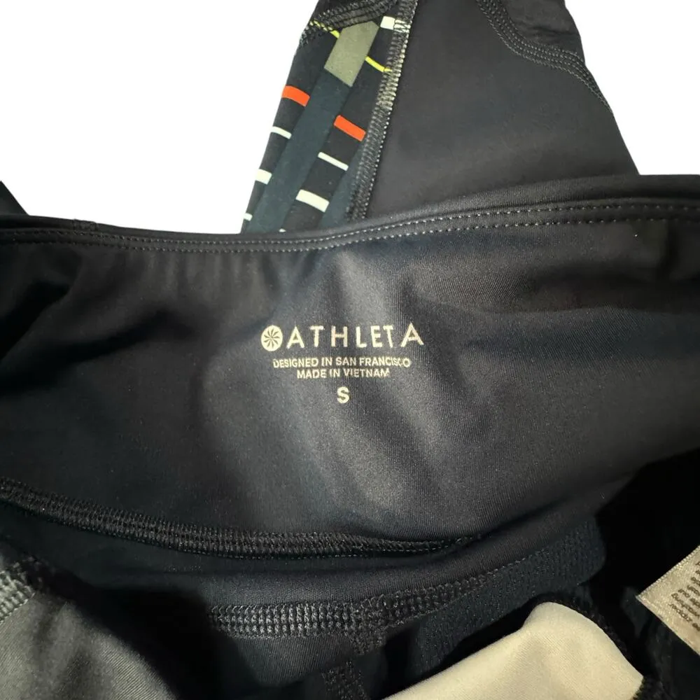 Athleta Small Timeless Contender Capris Leggings Zip Pockets Wicking Breathable - Image 11