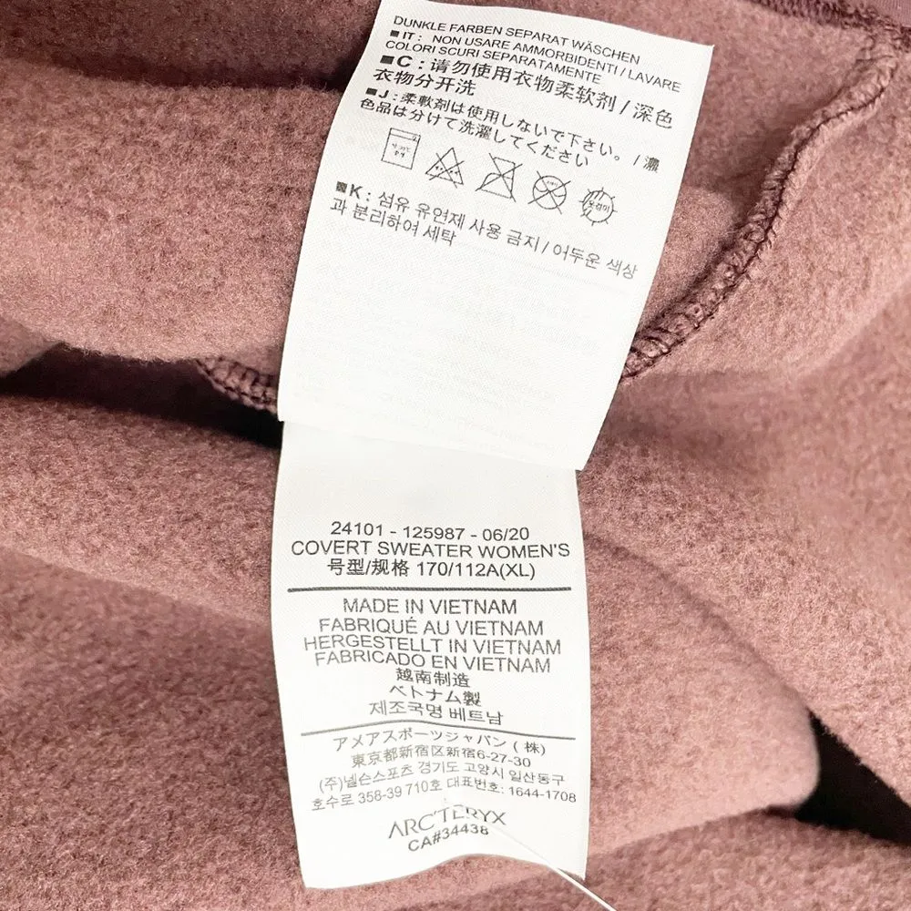 NWT Arc’teryx Covert Sweater Activewear Mauve Inertia Heather Womens Size XL NEW Purple - Image 15