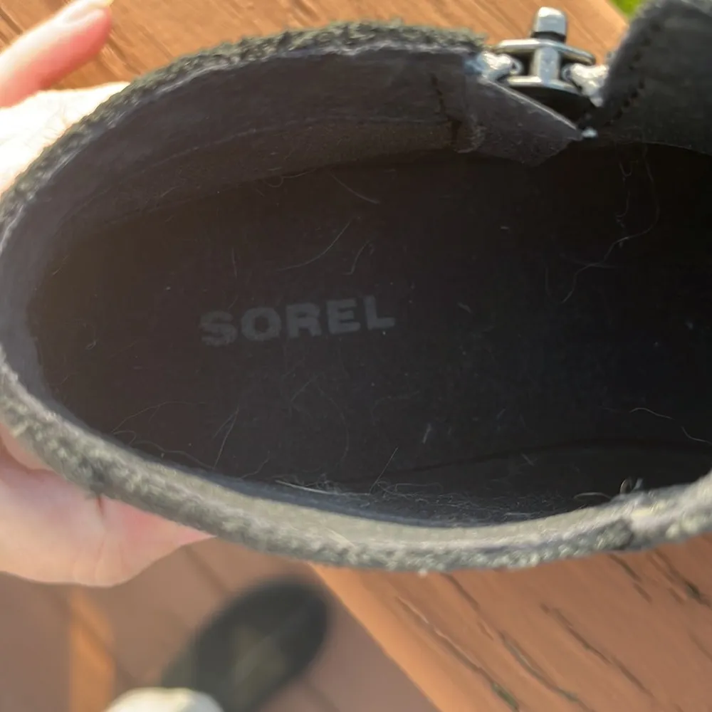 Sorel Major Low Croc Suede Leather Zip Ankle Boot - Image 5