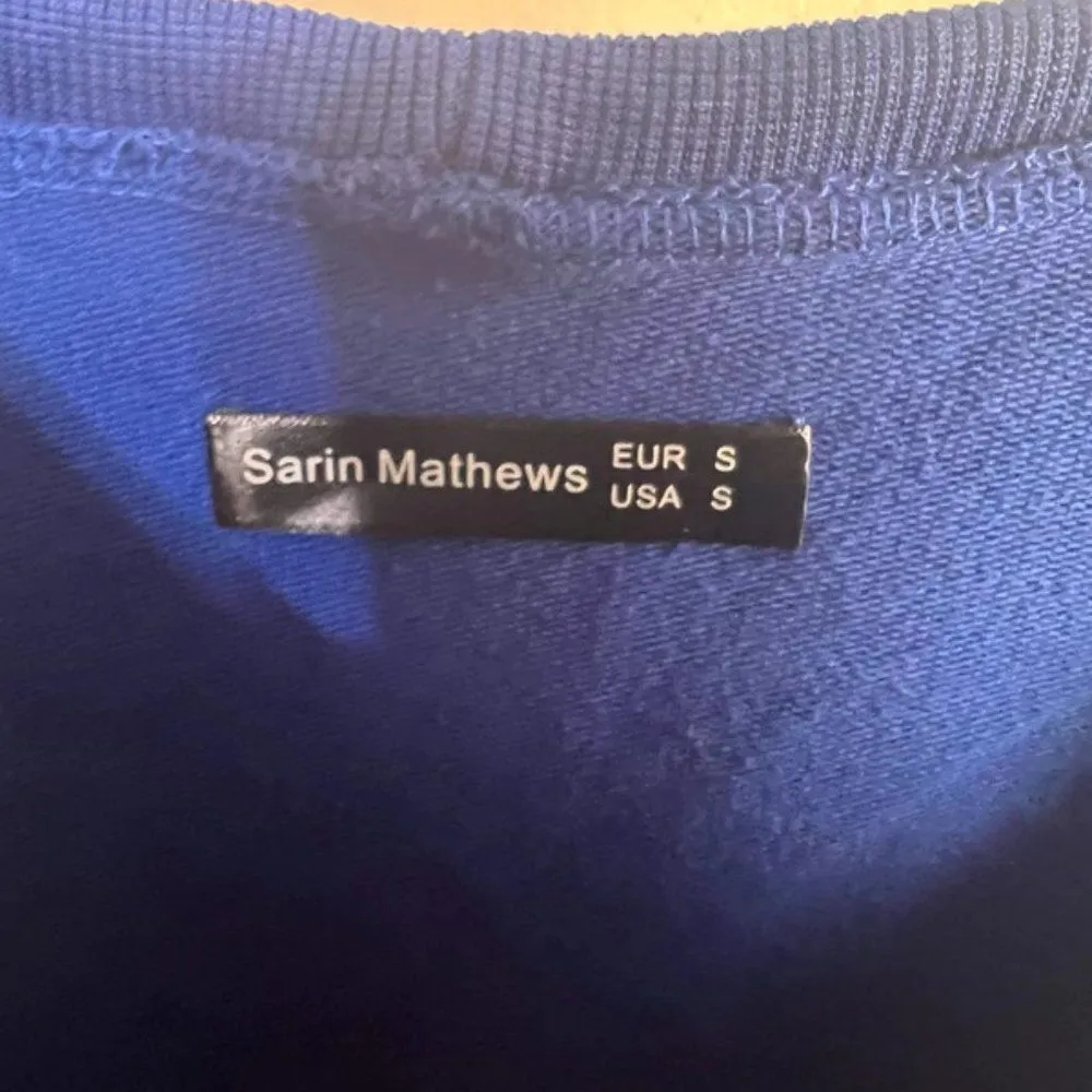 Sarin Mathews small blue cold shoulder sweater - Image 2