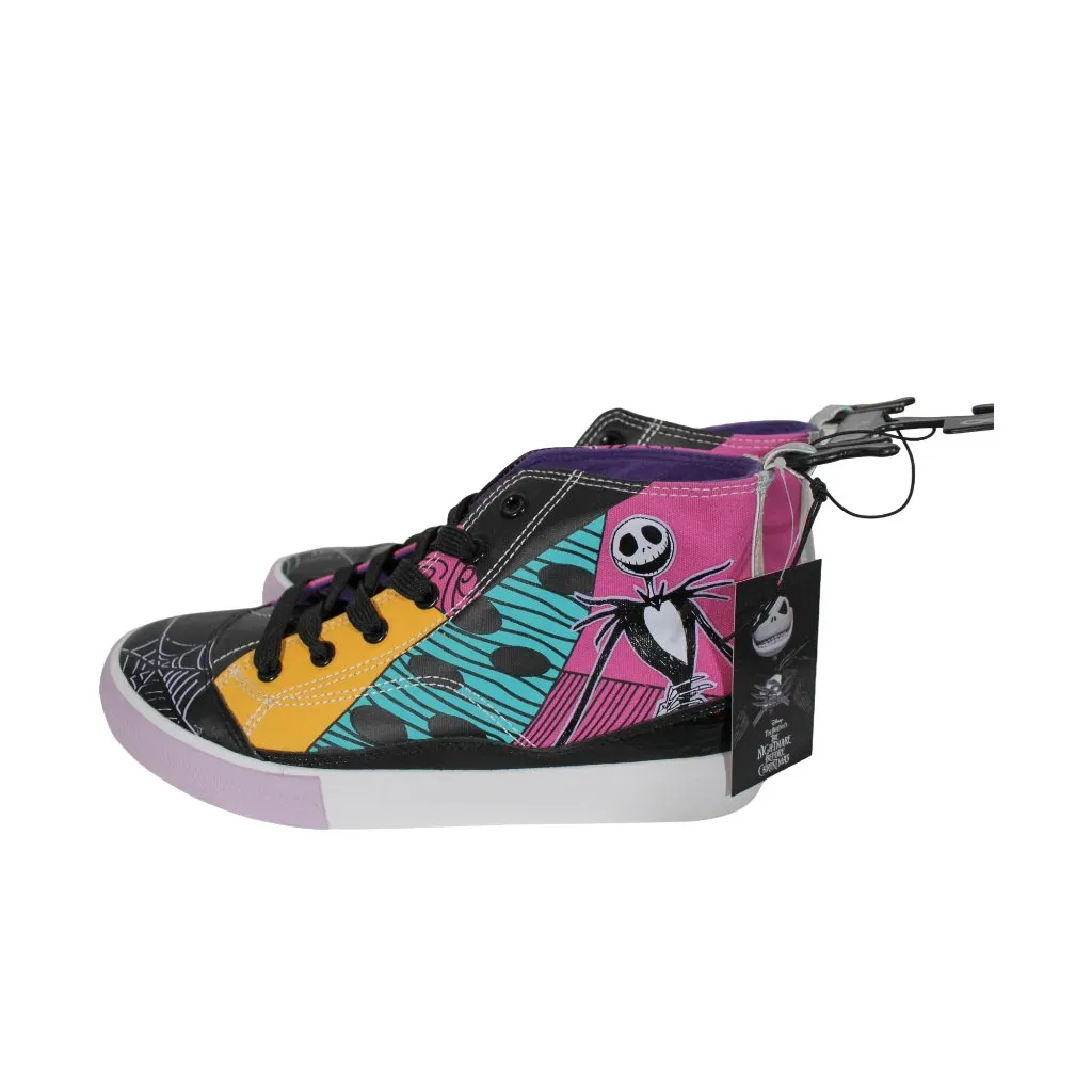 NWT Nightmare Before Christmas High Top Sneakers Pastel Goth Size 8 Pink - Image 2