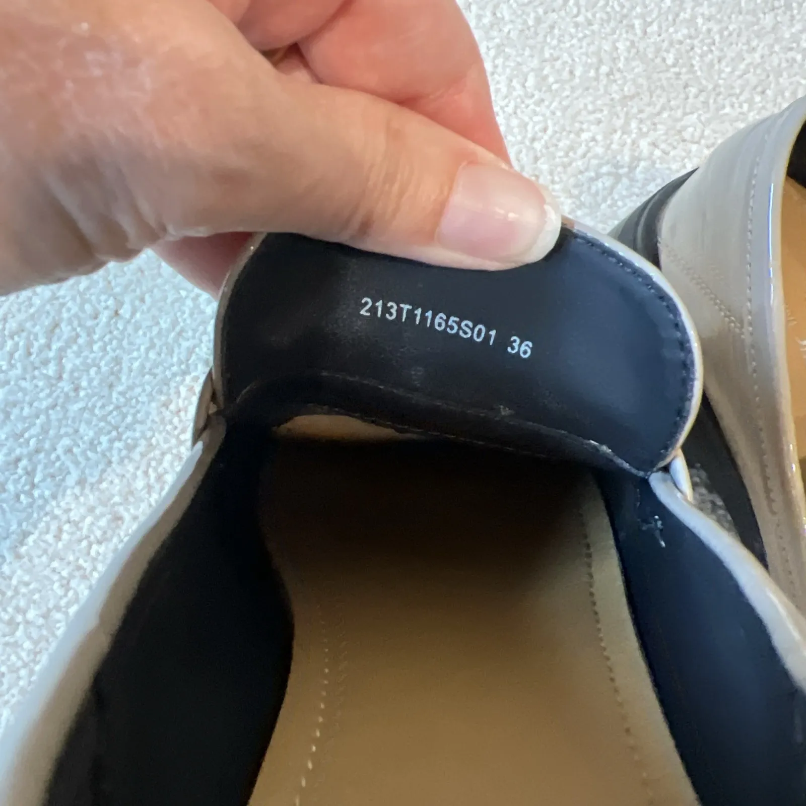 Christine‎ Shell Paris Gray Patent Loafers Size 36 Horse Bit Designer Y2K - Image 10