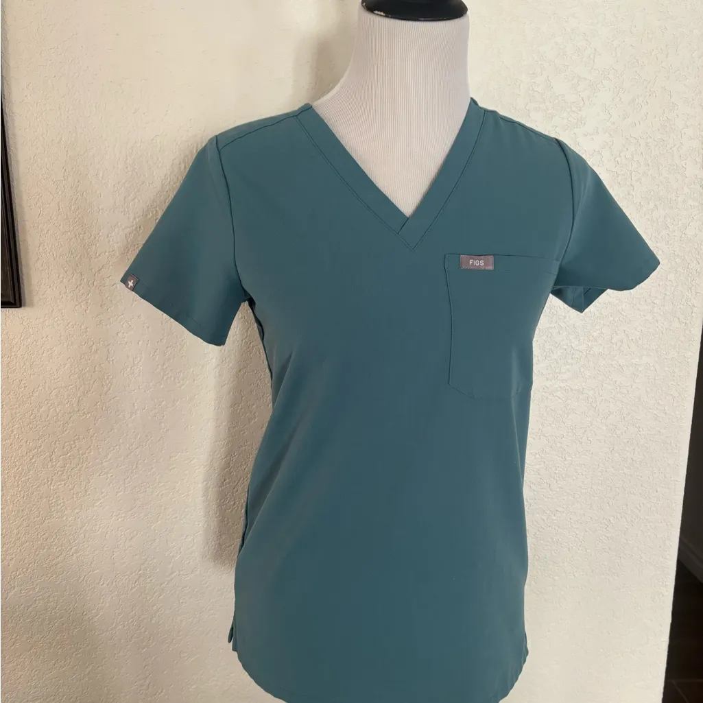 Figs HydroGreen limited edition V-Neck Women's Top Size XXS - Image 7