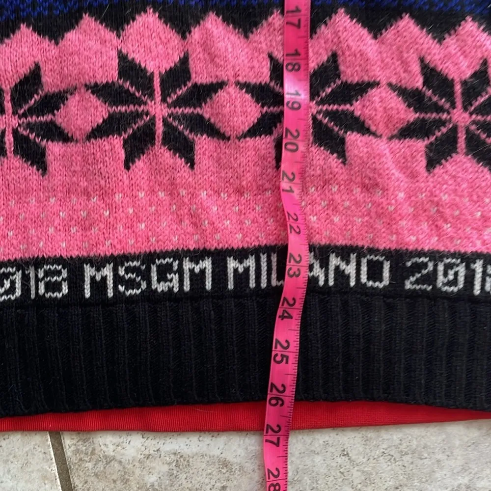 MSGM Sweater Hoodie In Multi Red Size XS - Image 15