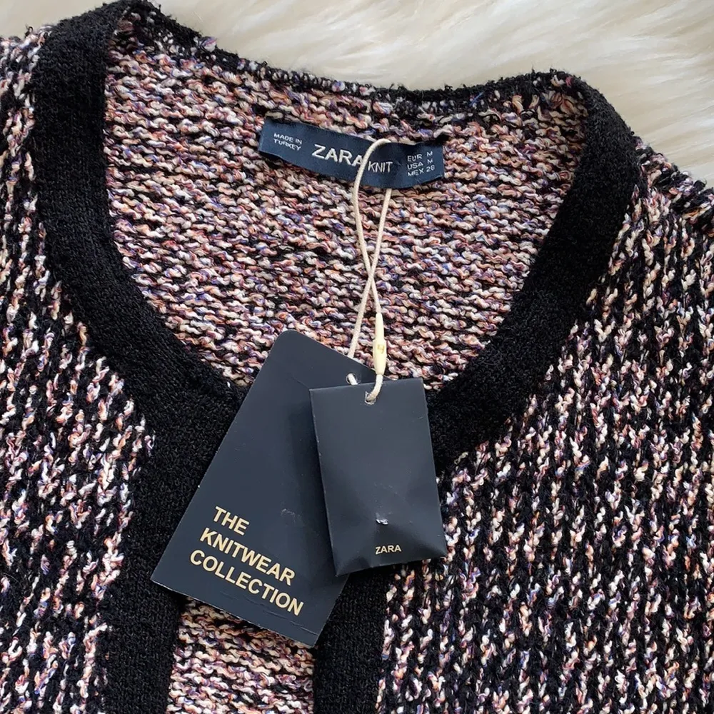 nwt // zara knitwear collection open jacket - Image 9