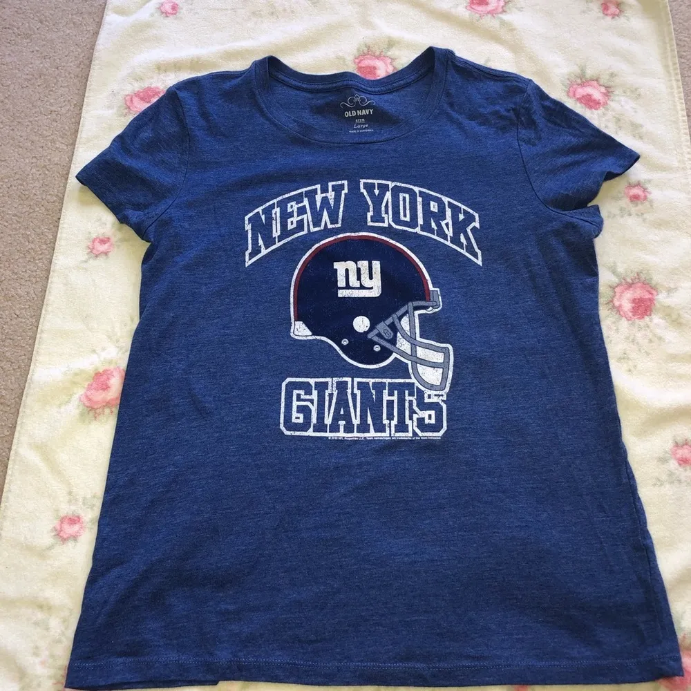 NFL New York Giants Ladies Blue T-Shirt SZ L - Image 5