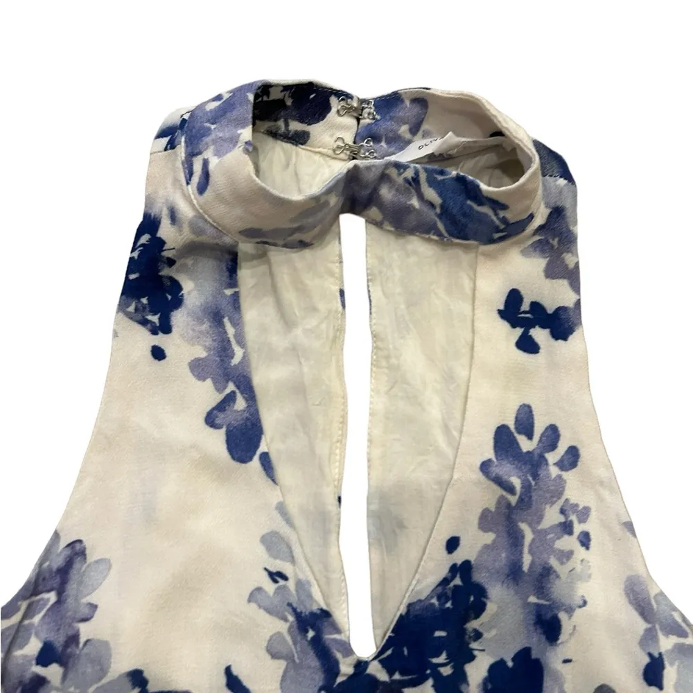 Boho Summer Dress High Neck Cutout - Image 3