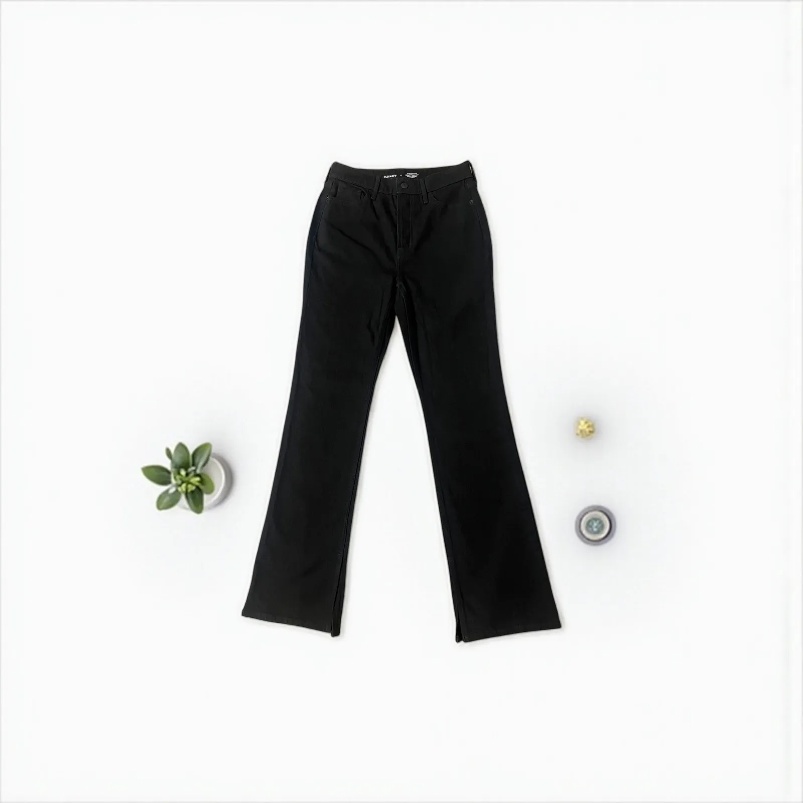 Old Navy Bootcut Black Jeans Women's Size 4 Regular Length Comfort Stretch Denim - Image 3