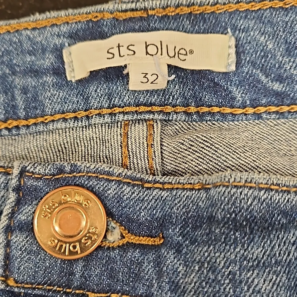 💕STS BLUE💕 Christy Tapered Ankle Jeans High Rise ~ Button Fly Valeview 32 NWT - Image 11