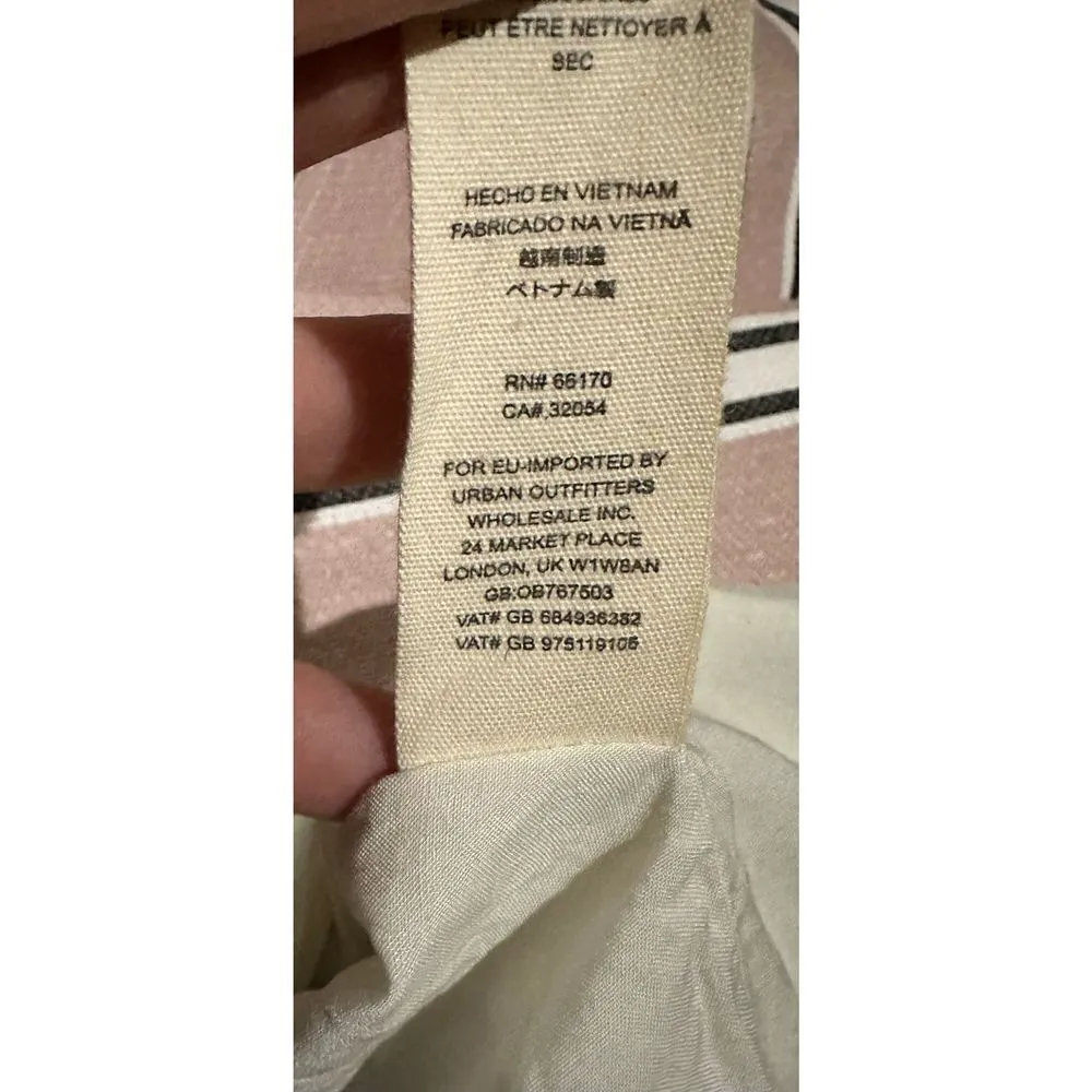 Free People Uptown Girl Blazer sz small soft pink combo - Image 15