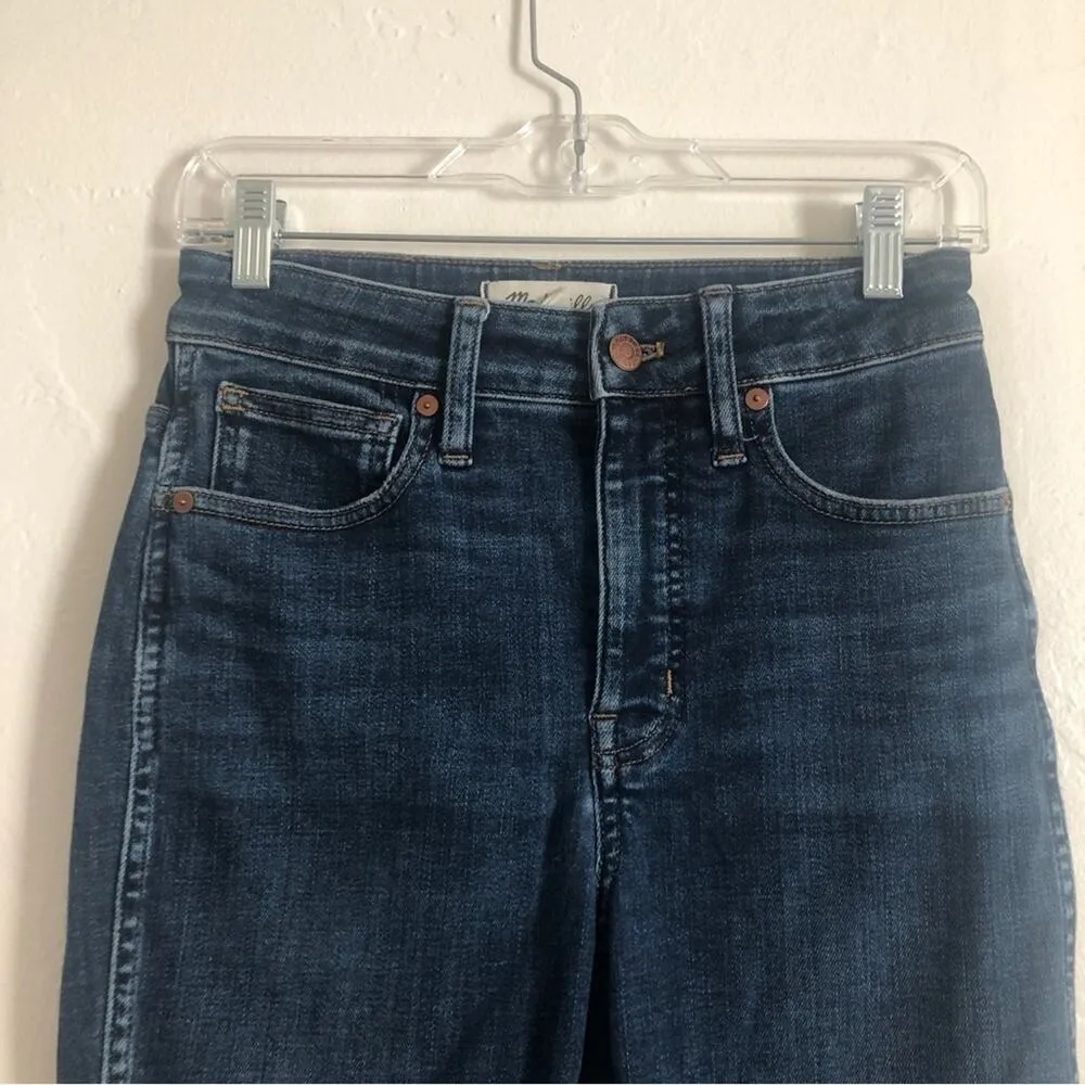 Madewell Denim Curvy High Rise Skinny Pants Medium Blue Wash Jeans - Image 2