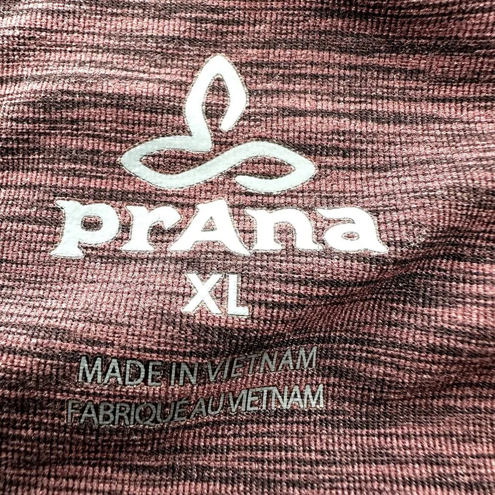 prAna Pheonix Jogger Pant High Rise Velour Zip Pockets Thick Waistband Raisin XL - Image 4