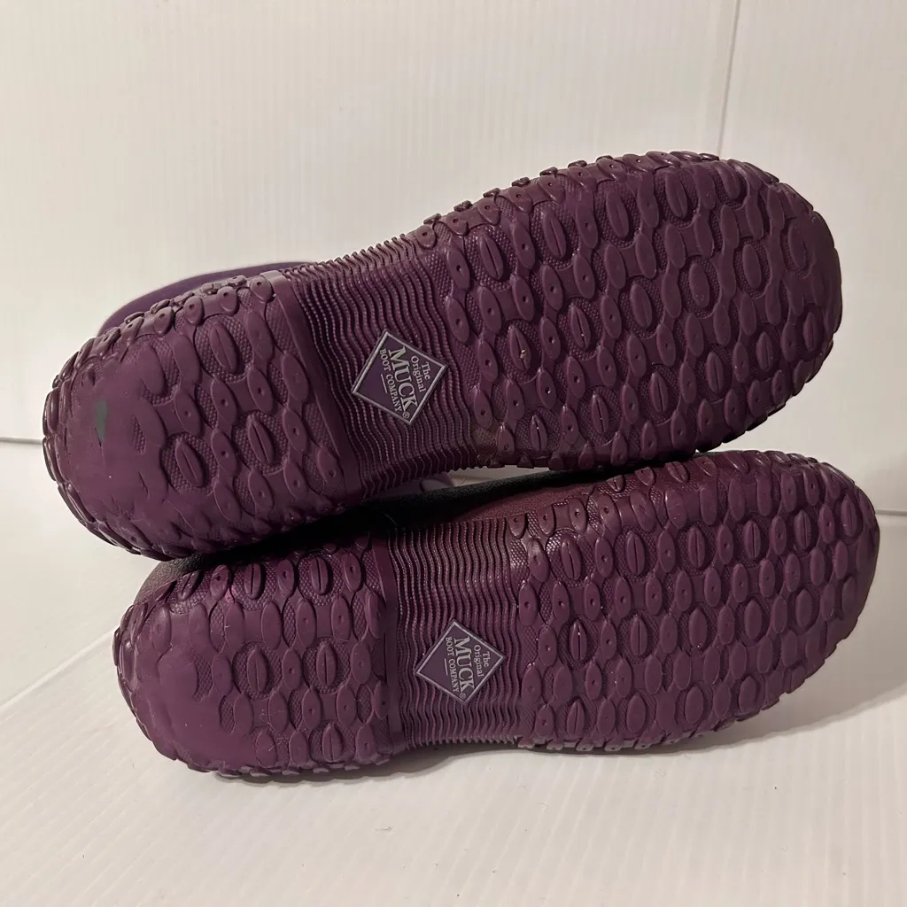 MUCK Boot Company purple waterproof rain Muckster II mid boots women size 6 - Image 7