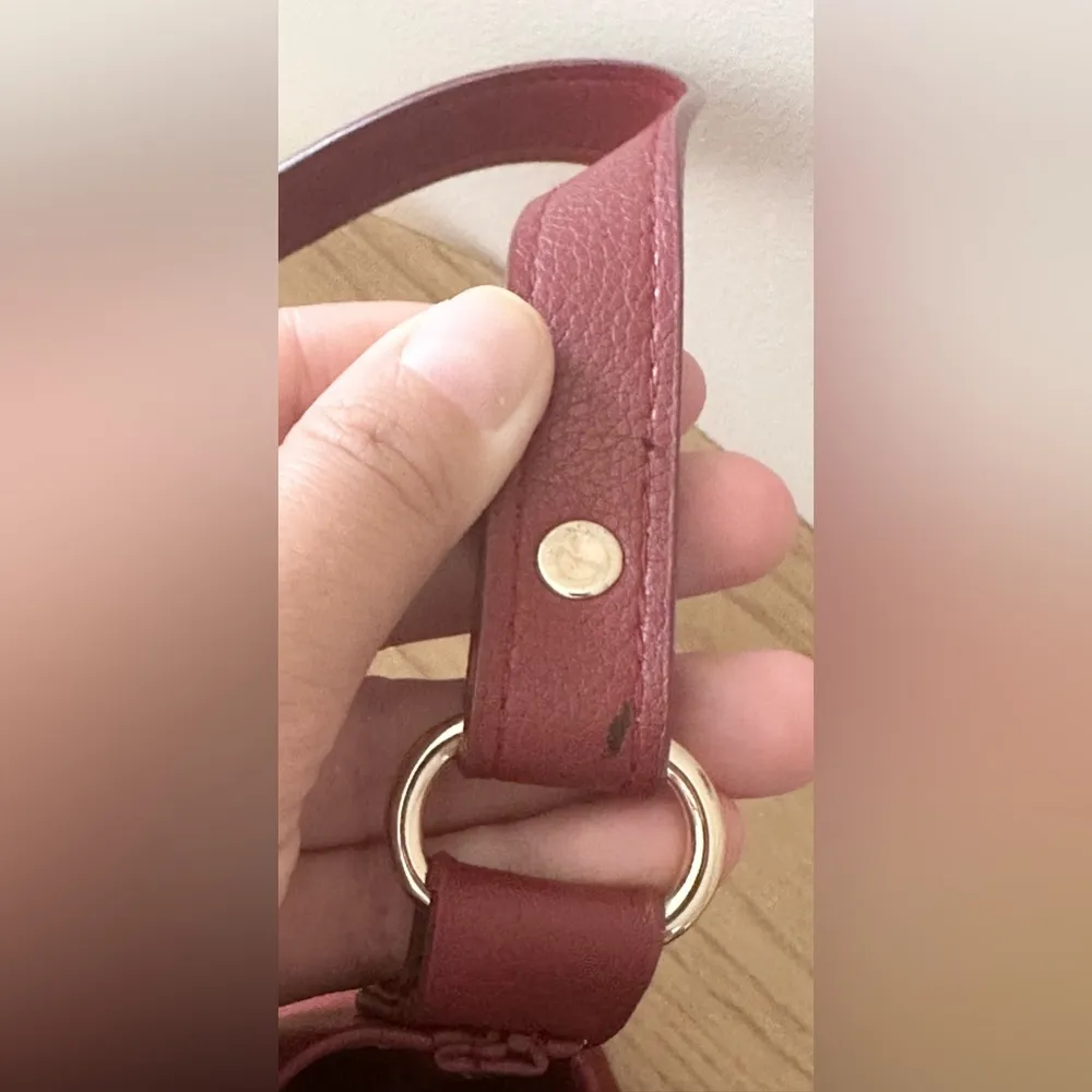 Soft City Bag with Detail / Crossbody Bag Red - Image 8