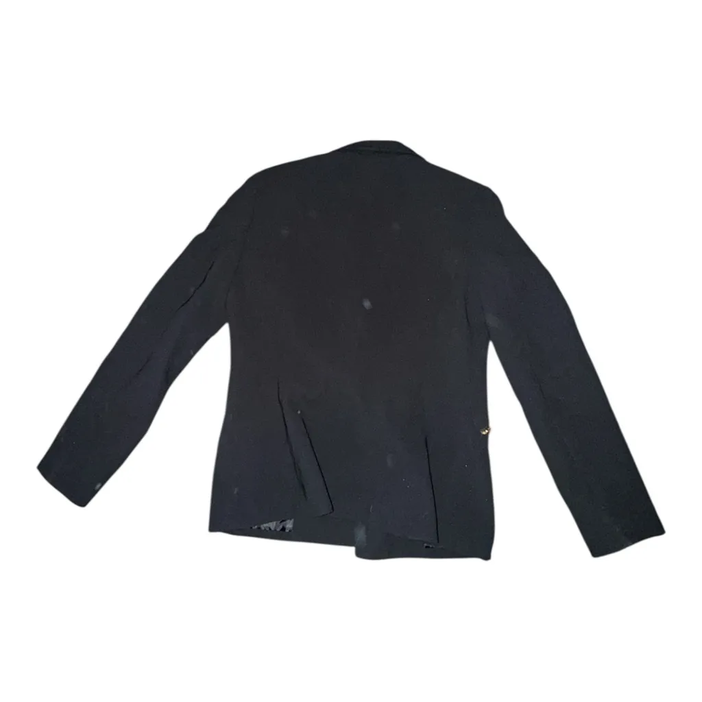 Kasper Black Blazer with Gold Zipper Details - Image 6