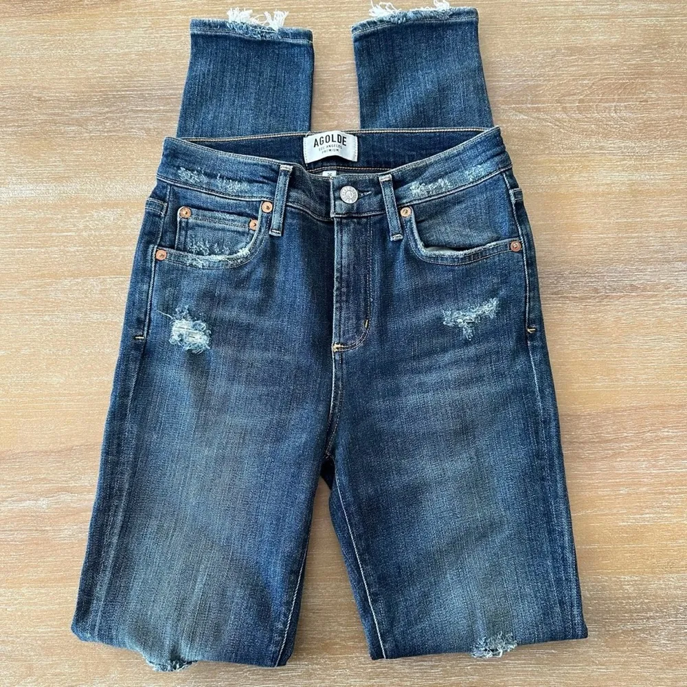 Distressed Skinny Denim Jeans - Image 2
