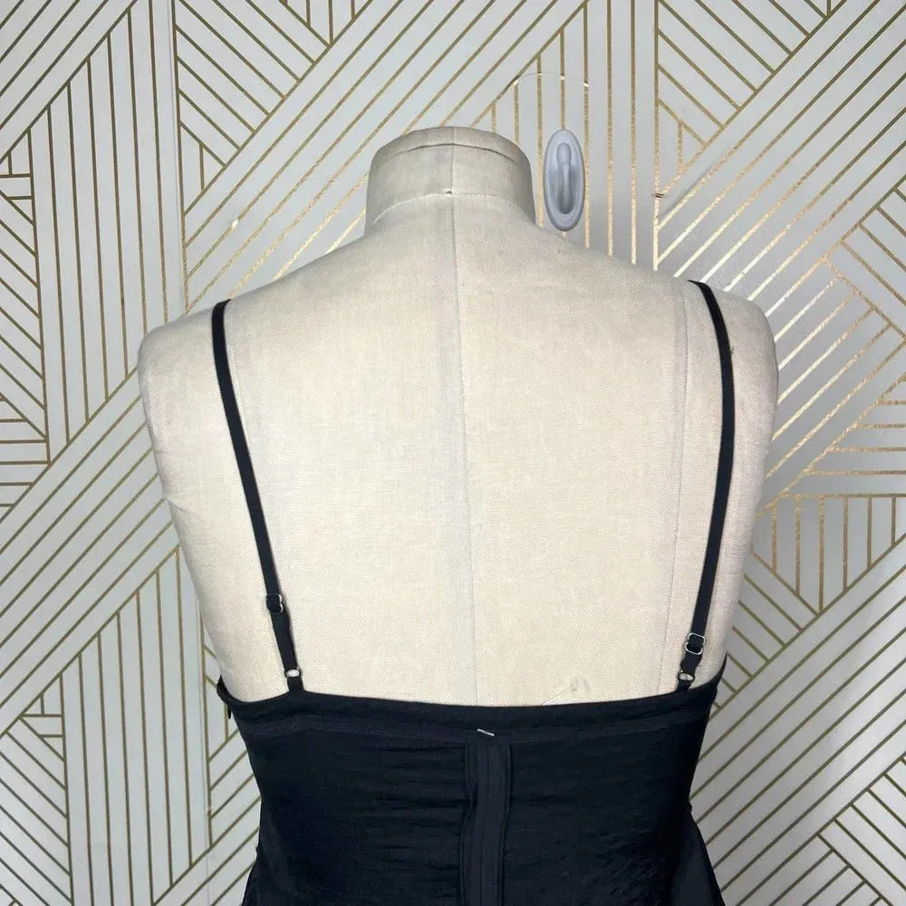 Brochu Walker Black Satin‎ Sleeveless Tank Dress Size US XS - Image 7