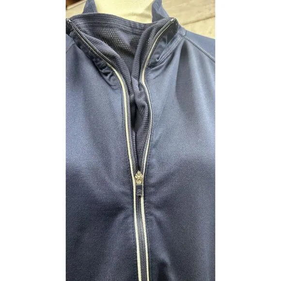 Athleta Women's Size XL  1/2 Zip Blue Pullover Athletic Jacket‎ Zip Pockets - Image 8