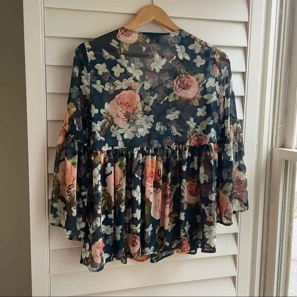 Floral lace up Show Me Your Mumu Top - Image 3