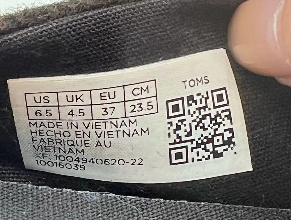 Toms Alpargata Womens US 6.5 Fuschia Cozy Plaid Ortholite Comfort Shoes 10016039 - Image 8