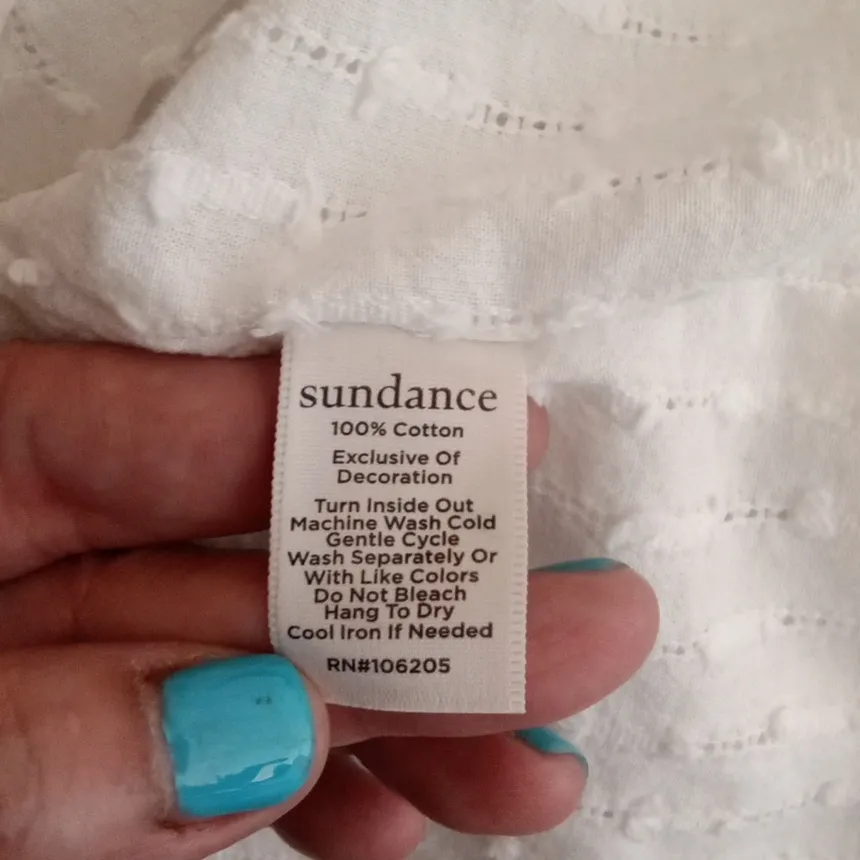 Sundance Embrodered Swim Cover Up Vacation Resort Womens M - Image 5