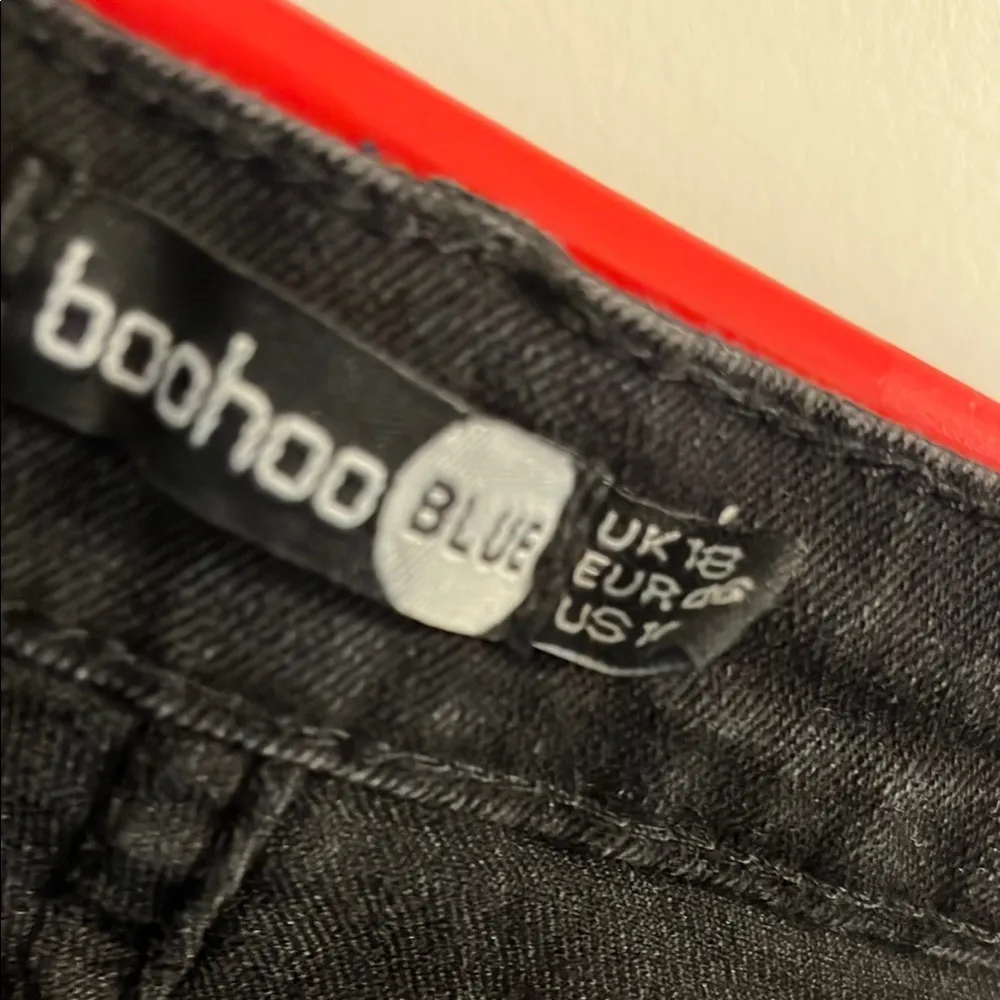 Black ripped Jeans Size 14 - Image 4