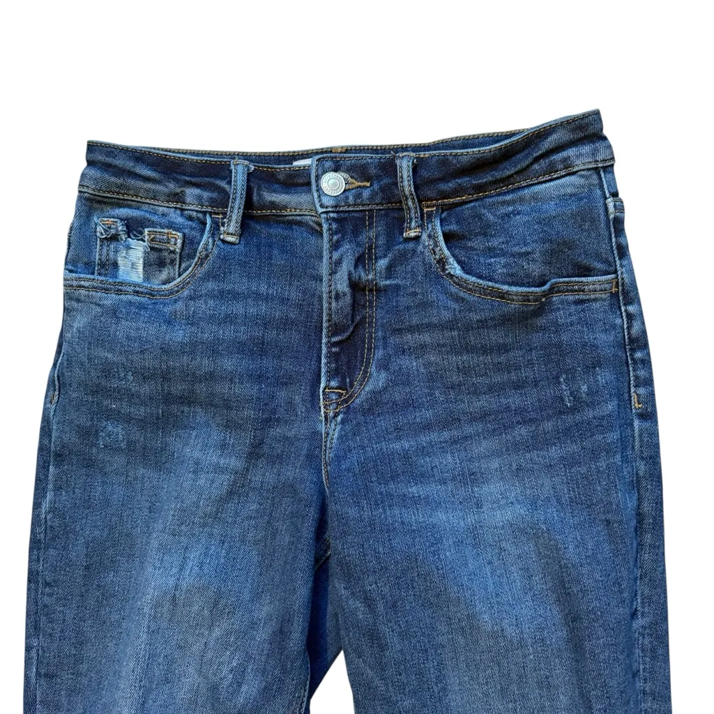 Lovervet Vintage High Rise Stretch Crop Distressed Straight Jean, Sz 27/5 Blue - Image 11