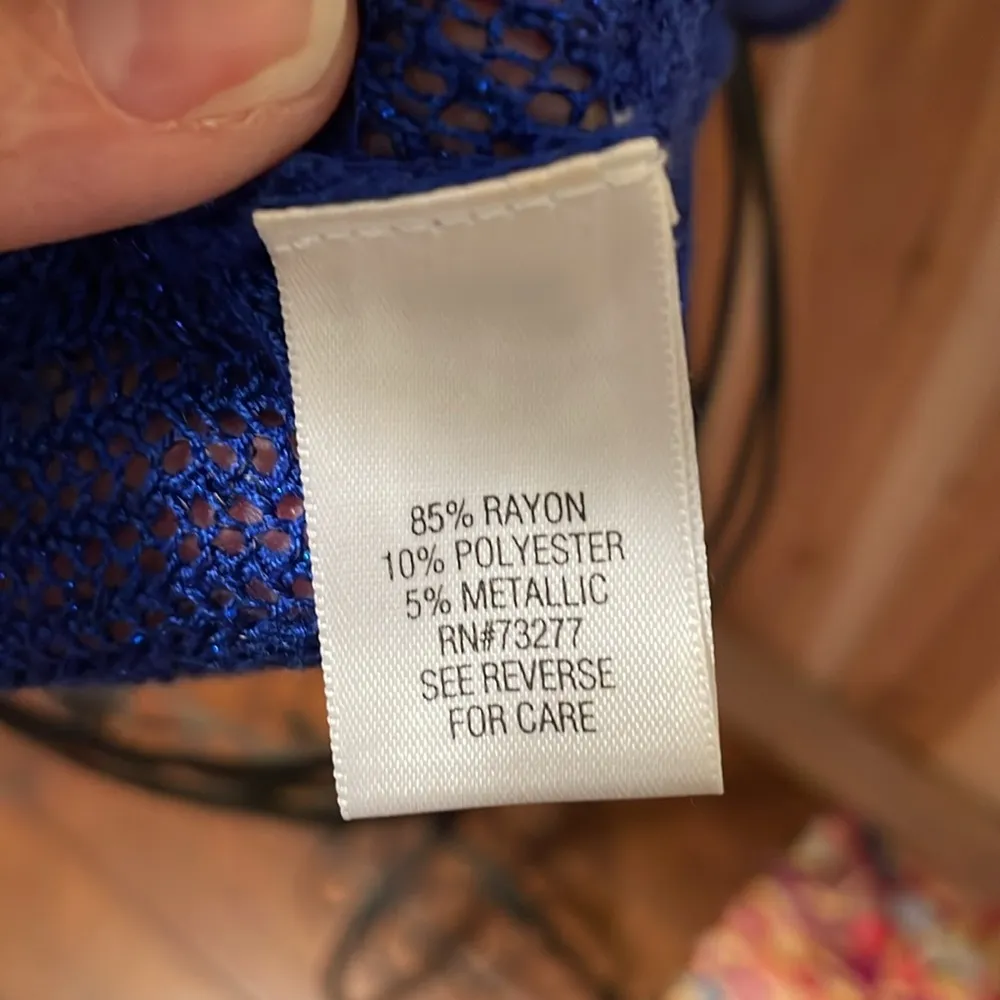 💙💙💙BOGOHO 💙💙💙Apt. 9 Royal Blue Mesh Sweater - Image 8