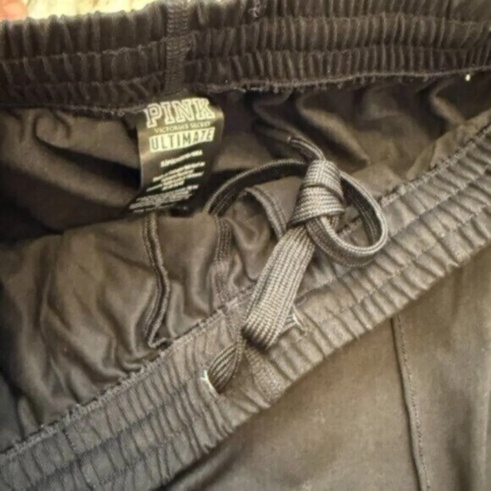 Pink by Victoria's Secret women's small black/gray/white sweatpants - Image 2