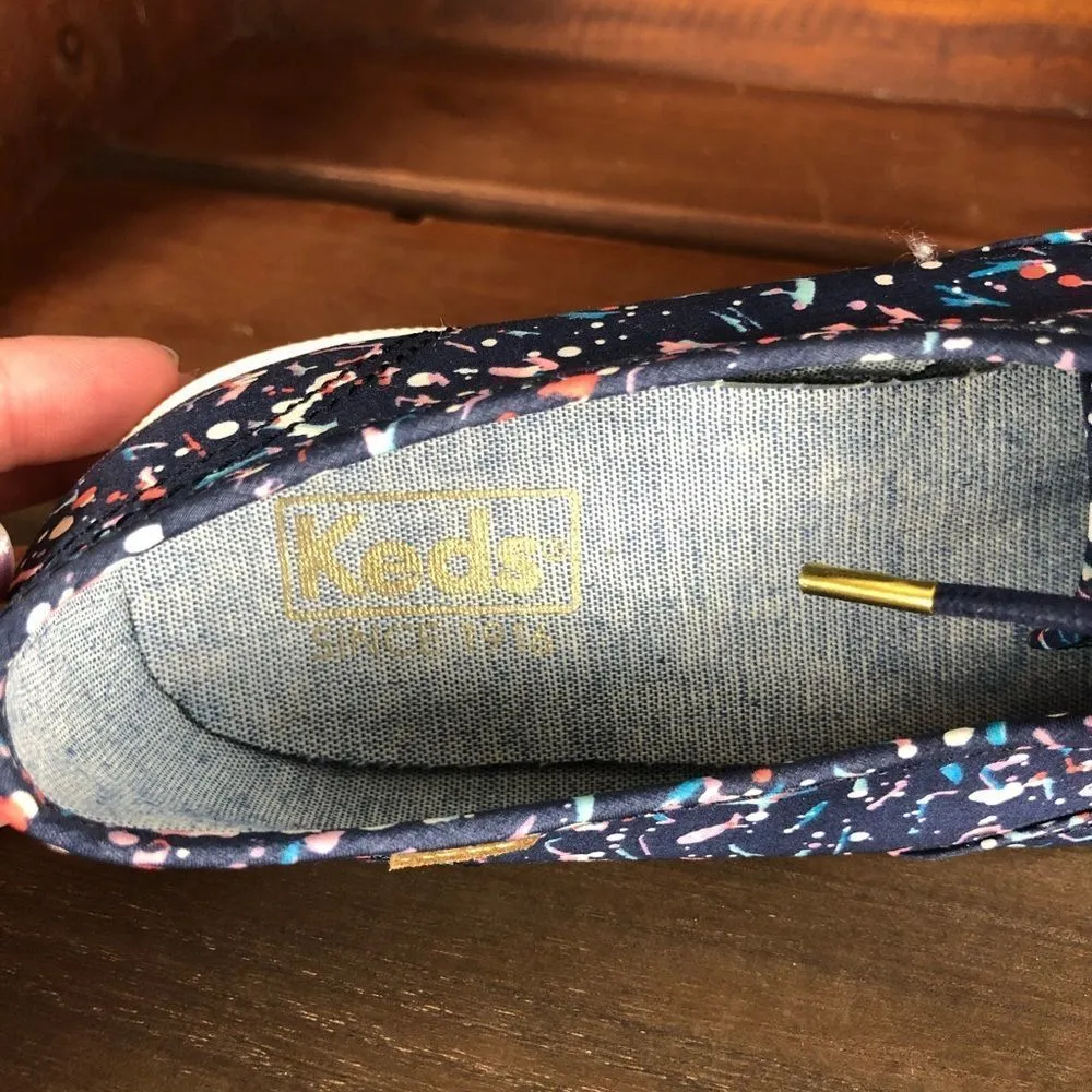 Keds Glory Sneaker in Navy Paint Splatter NEW - Image 9