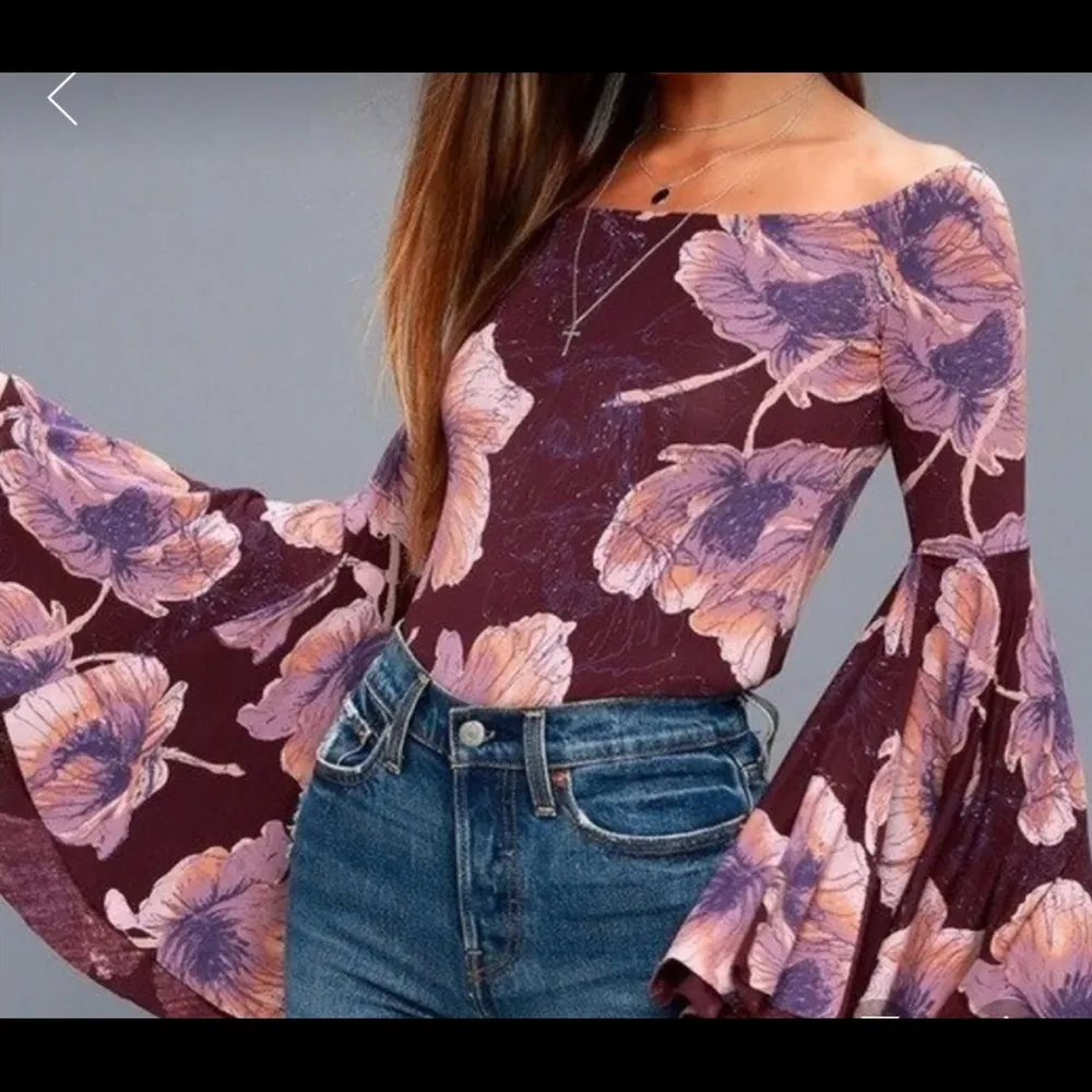 Birds of Paradise Wine Color Top - Image 5