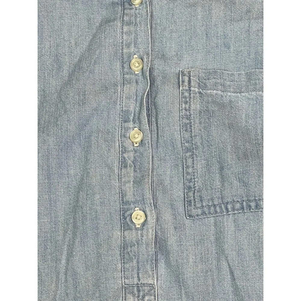 Old Navy Denim Shirt Dress Long Sleeves 100% cotton Size M - Image 3