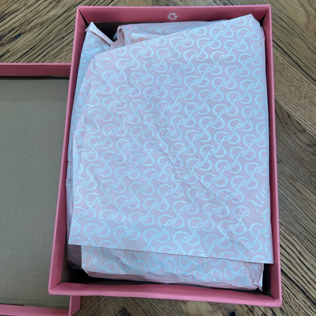 Sam & Libby Fern Black Shearling Logo Slip-On Sandals Slides Women’s Size 9 New - Image 6