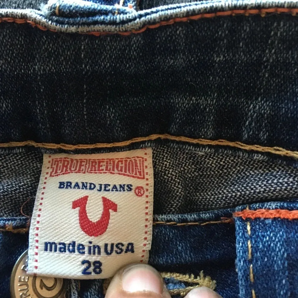 True Religion Y2K 503 jeans, size 28 - Image 4