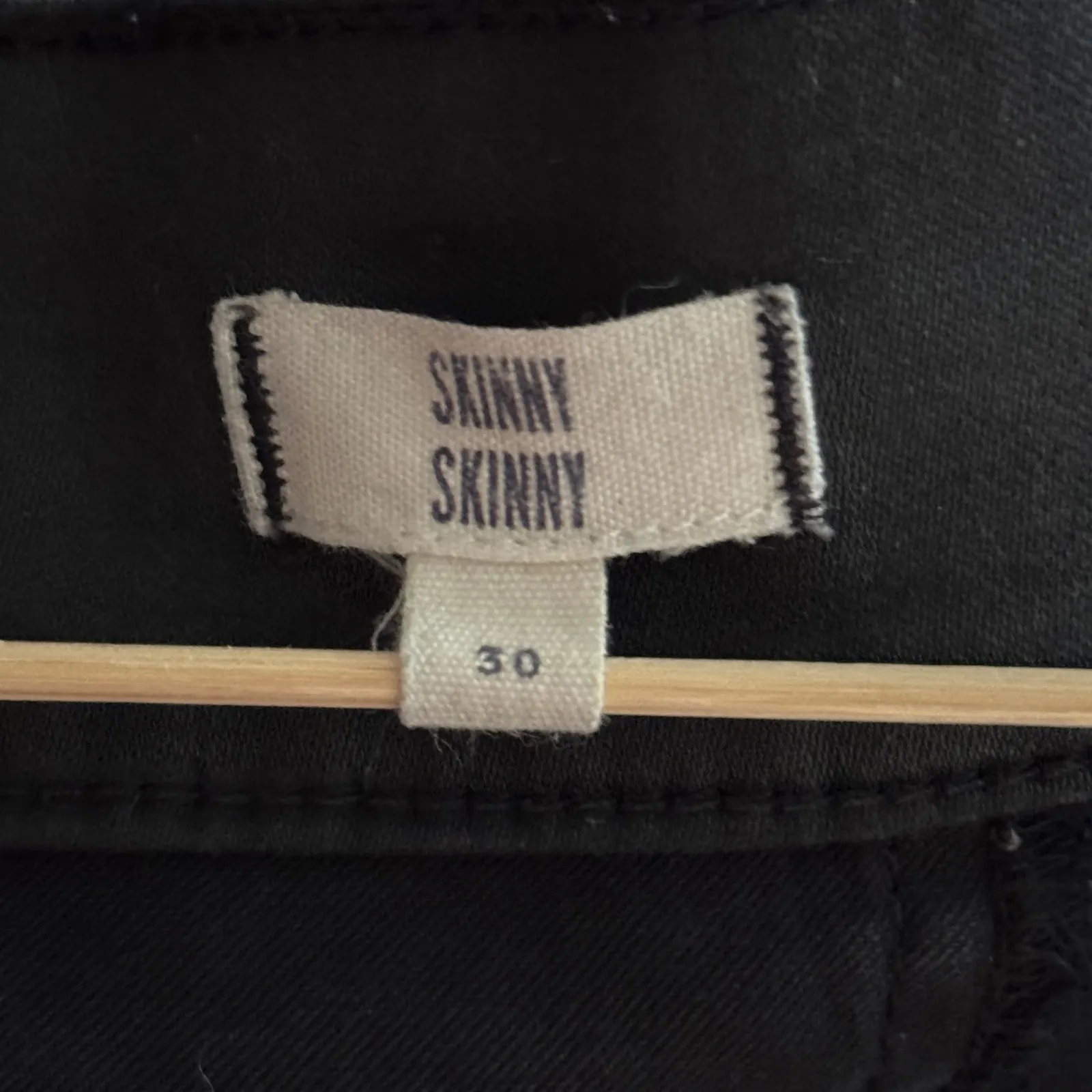 Madewell Jeans Women 8 30" Coated Black Skinny Skinny Pull On Casual Grunge Edgy - Image 8