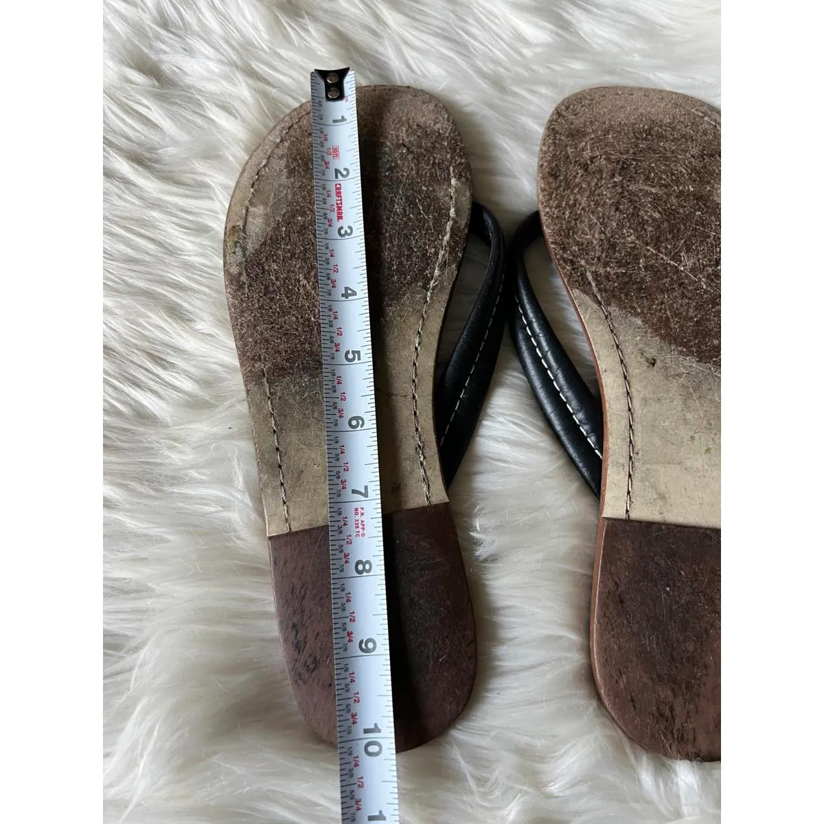 Banana Republic Black Leather Women's Sandals - Image 5