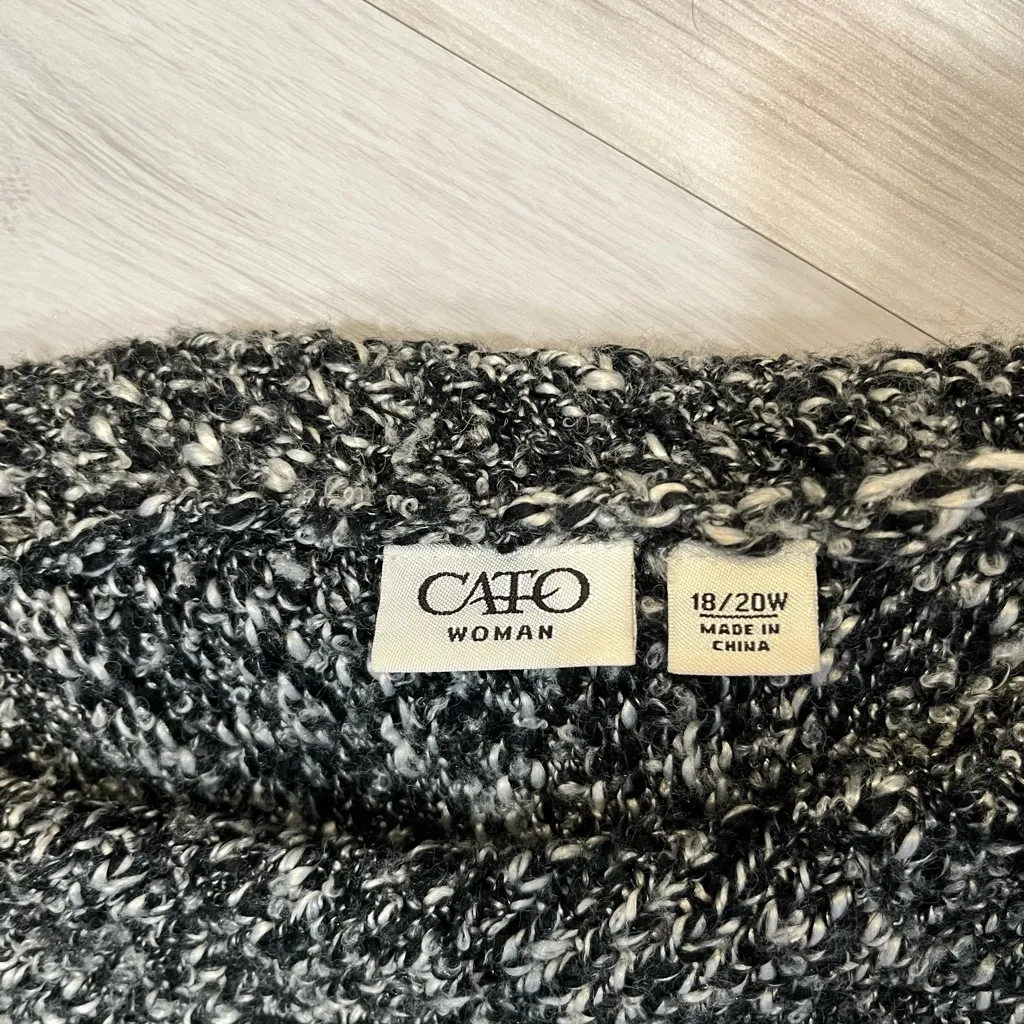 Cato Charcoal Cowl Neck Sweater - Image 2