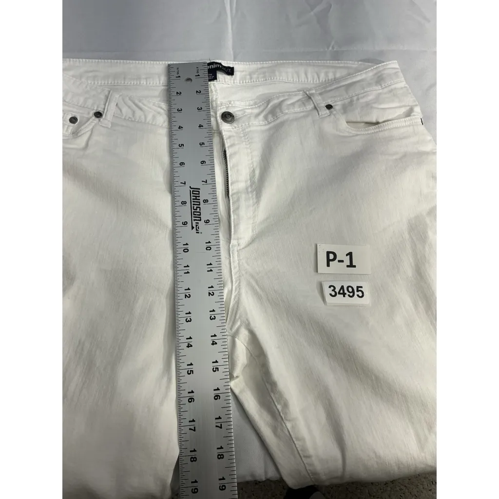Womans Denim 24/7 Size 20 W White Ankle Jeans - Image 7