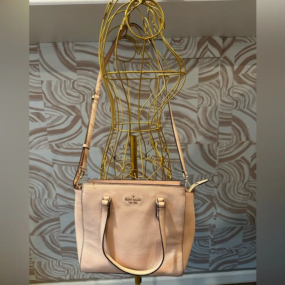 Kate Spade Medium Jackson Satchel Pink Warm Vellum Purse - Image 2