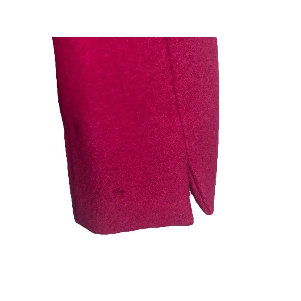 Geiger Vintage Boiled Wool Faux Fur Collar Pink Fuschia Jacket Size‎ 34 Austria - Image 11