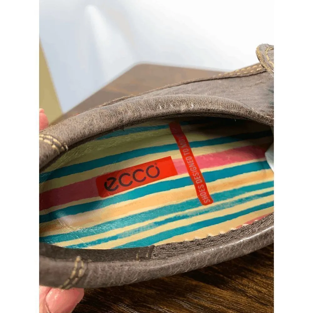 Ecco Jump Women's Schwarz Damen 16483 Slipper Slip On Shoes Brown EU 39 - Image 2