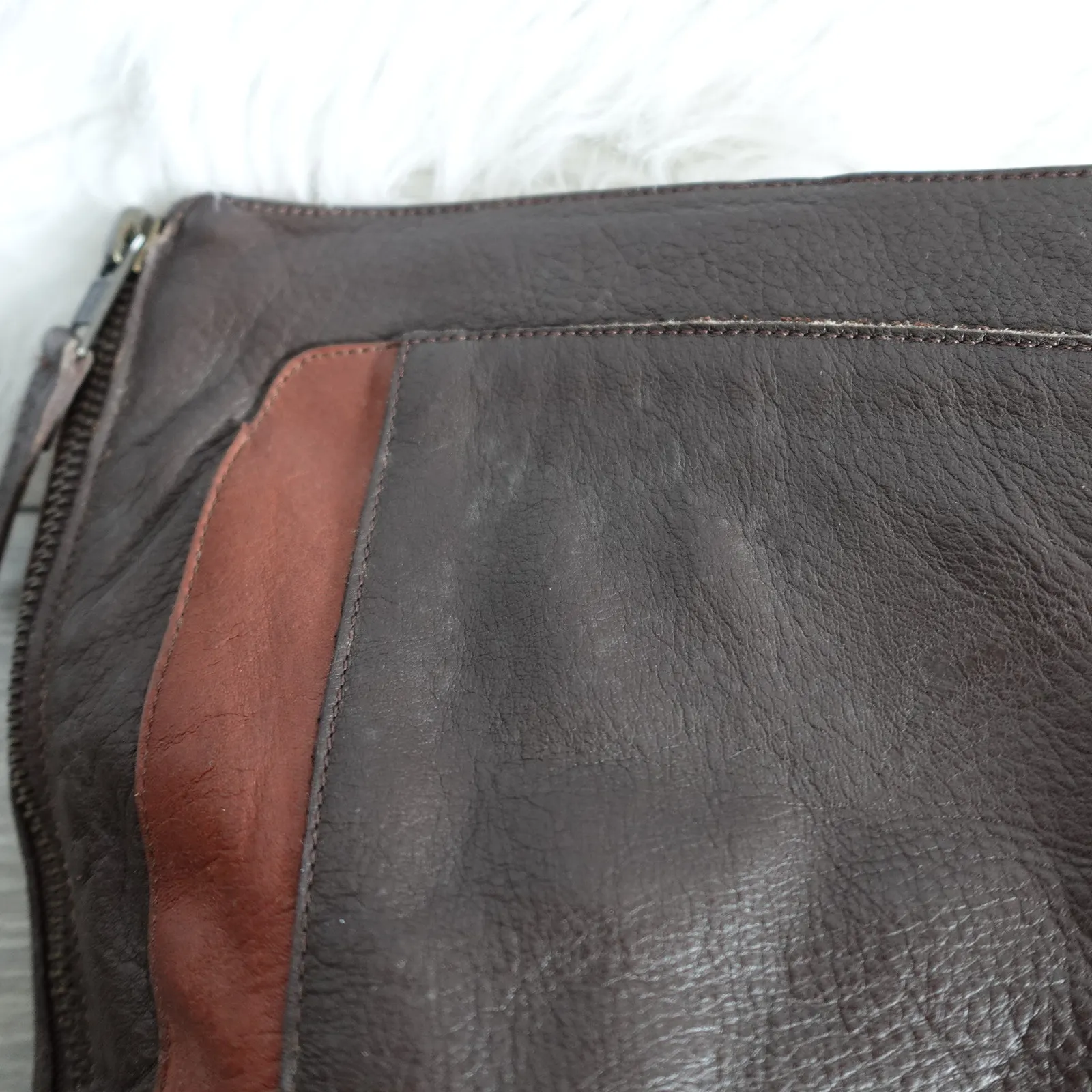 Red Or Dead Brown Tall Knee High Heeled Brown Leather Boots 39 Cobbled Together Size 8 - Image 11