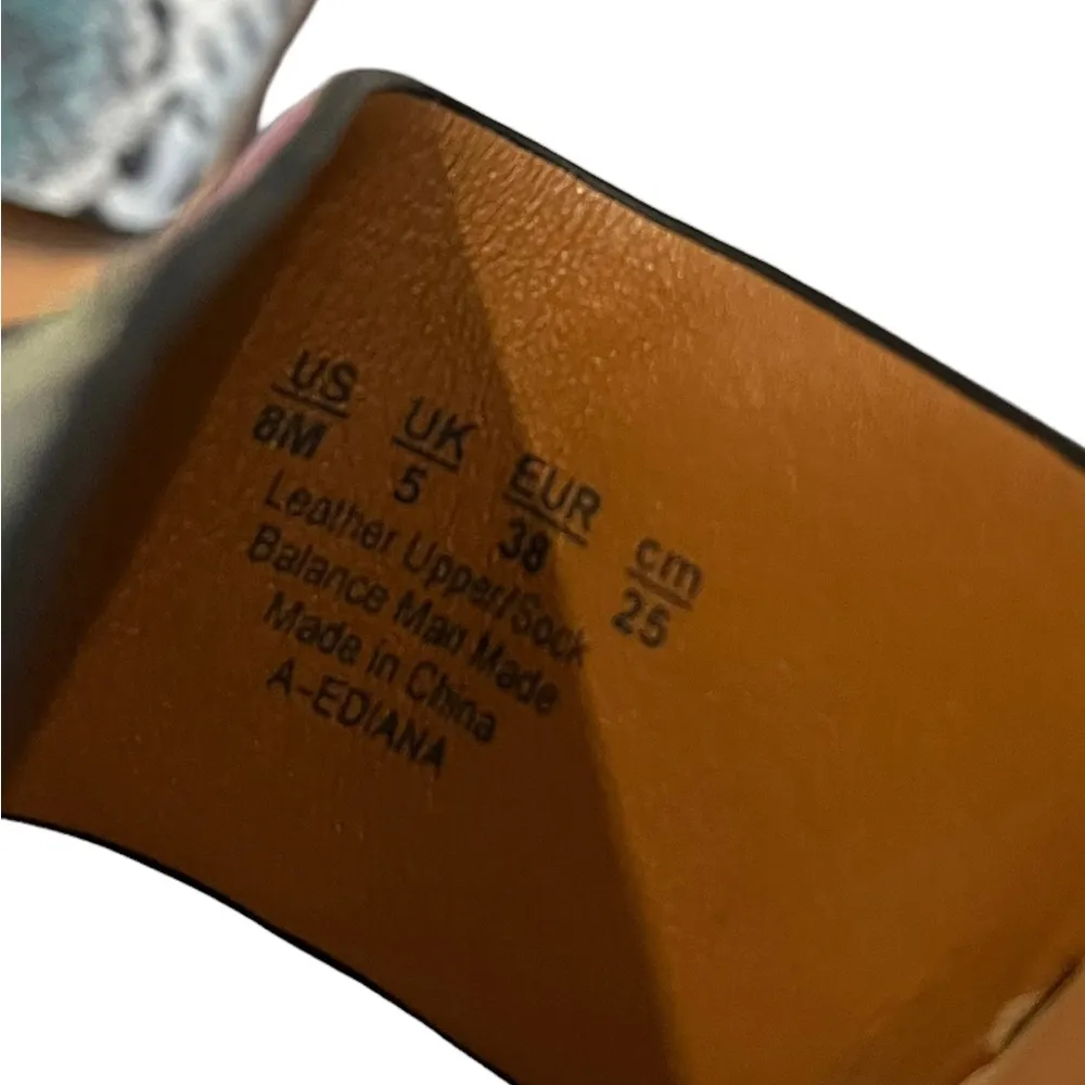 Sarto by Franco Sarto Ediana Sandal Orchid Snake Leather, Sz 8 - Image 12