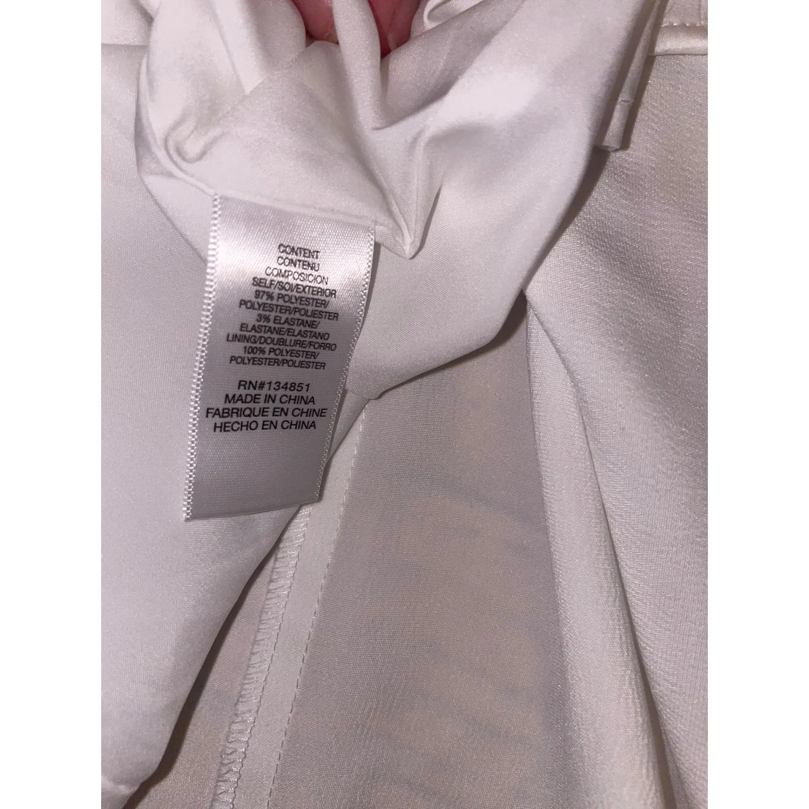 White v-neck WAYF dress size large - Image 5